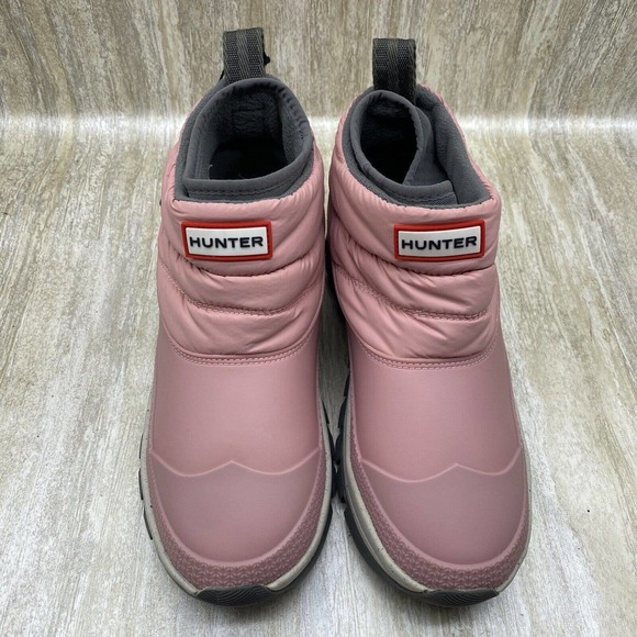 NEW Hunter Original Insulated Snow Ankle Boots Quartz Pink Size 7 - Picture 5 of 13